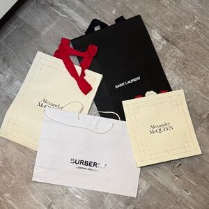 Luxury Designer Shopping Bags Set
